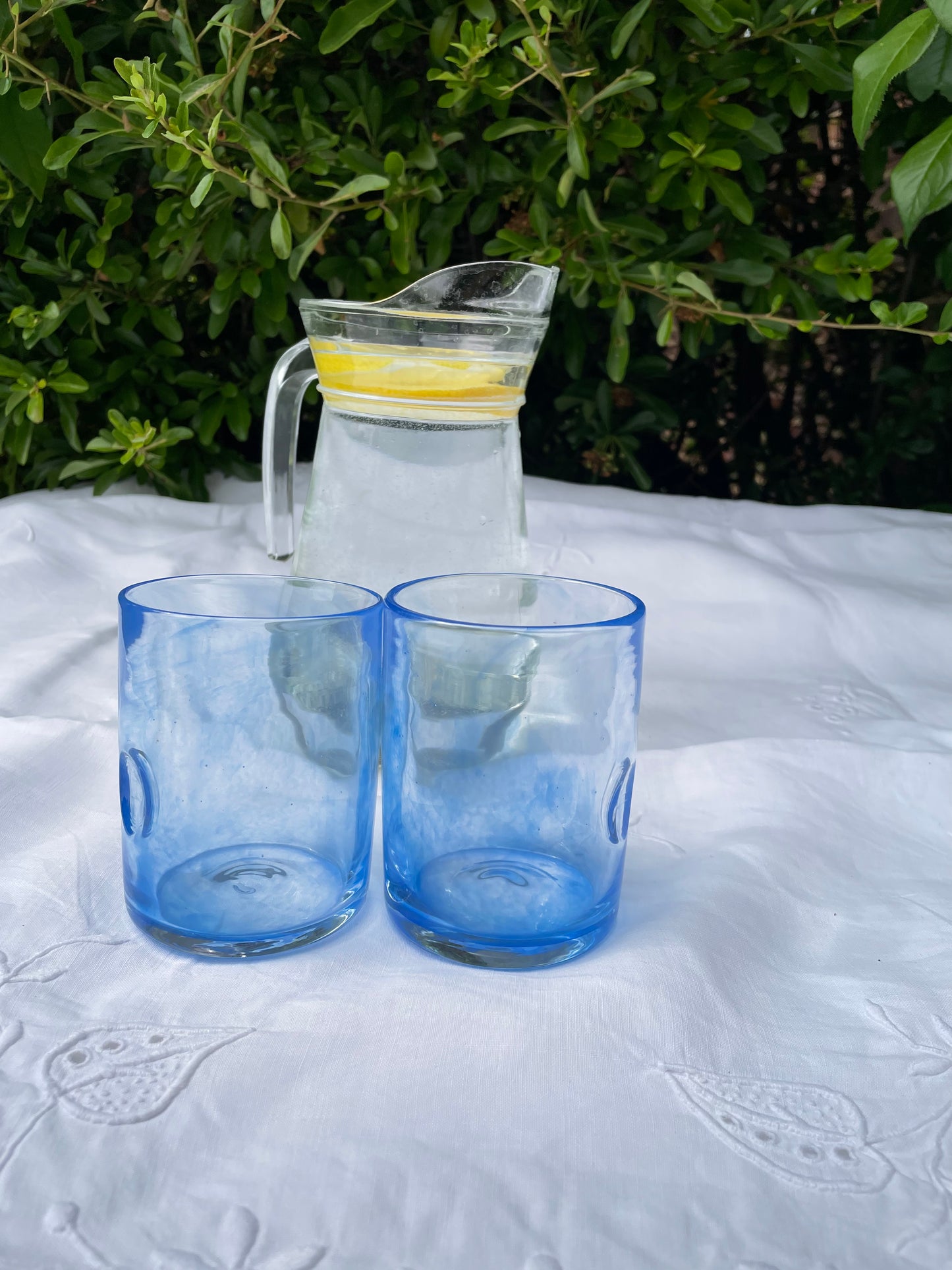 British handblown drinking glasses