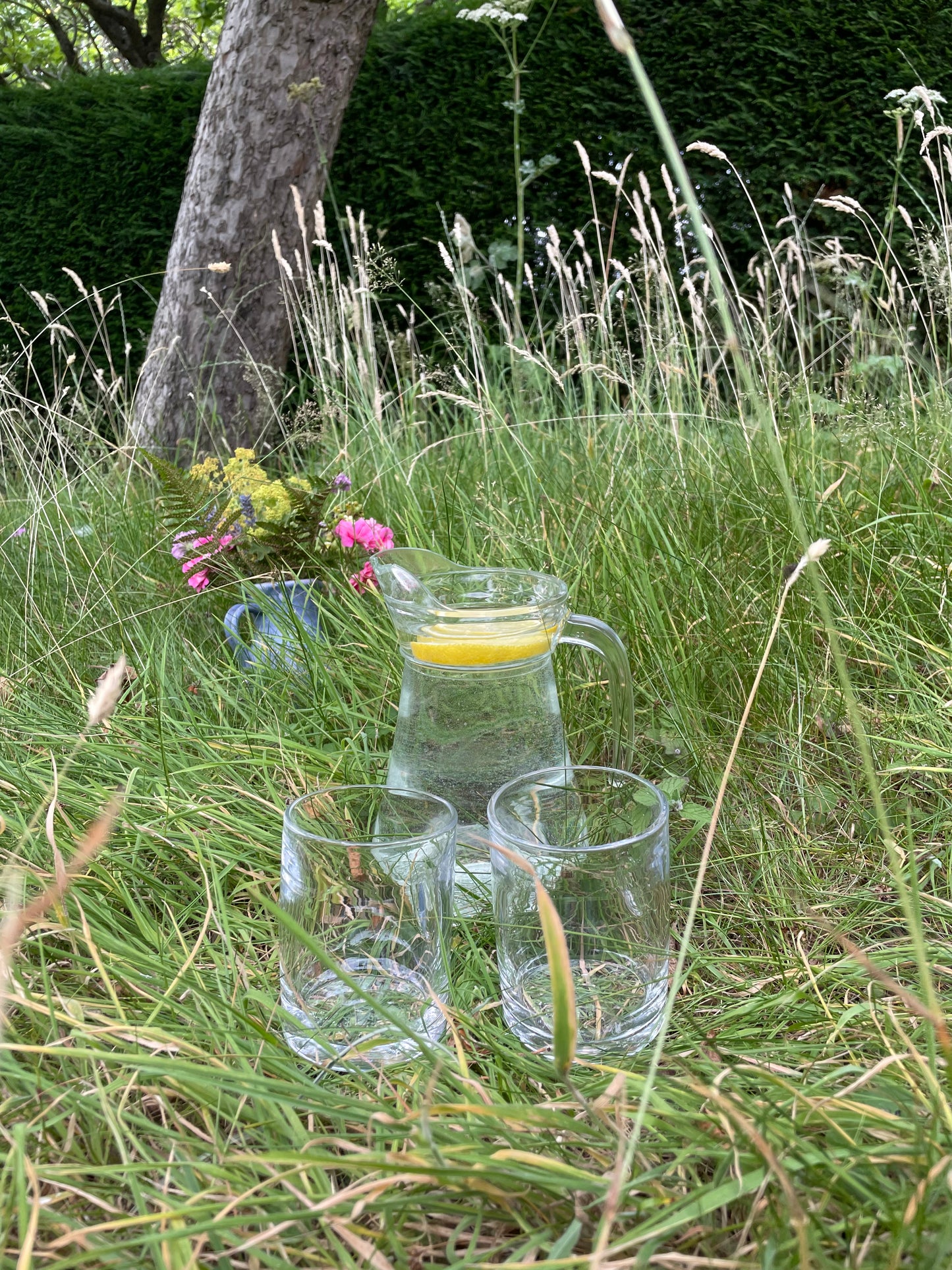 British handblown drinking glasses