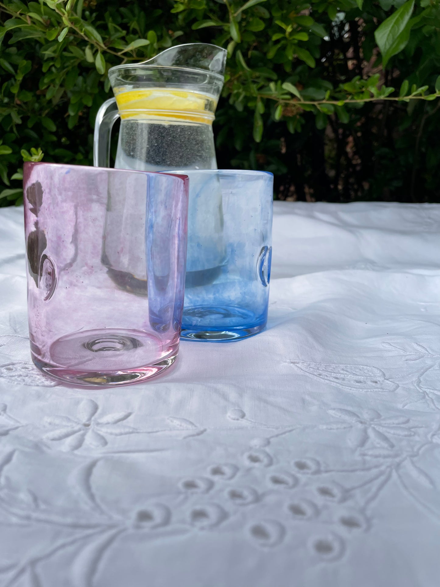 British handblown drinking glasses